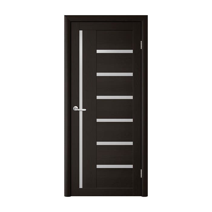 Межкомнатная дверь Albero Bianca T-3 Black (sticla mata)