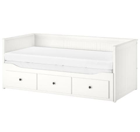 Pat copii IKEA Hemnes White 80×200 cm (3 sertare)