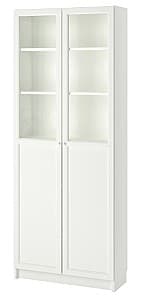 Dulap cu vitrina IKEA Billy panou/usa sticla 80x30x202 Alb