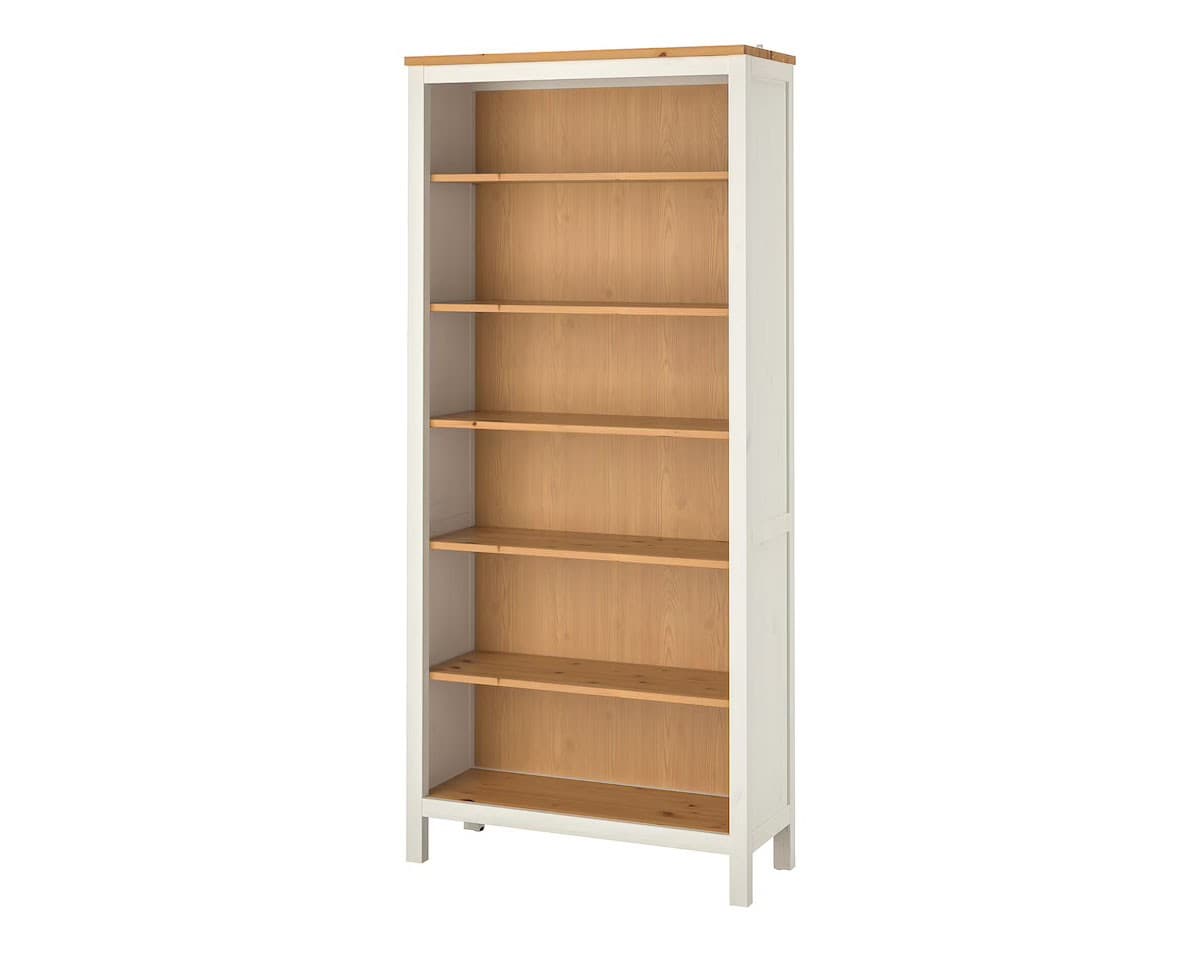 Etajera IKEA Hemnes white / light brown 90x197 cm