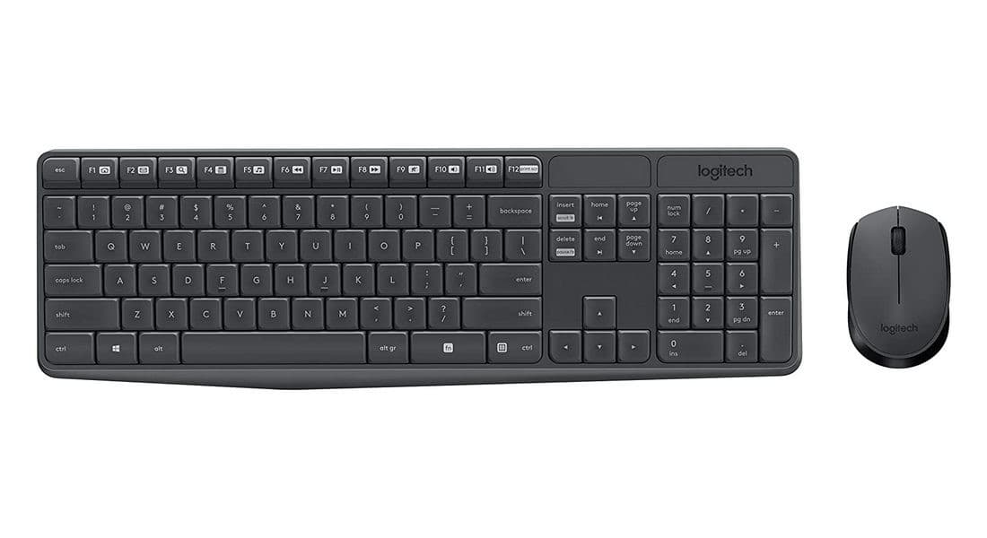 Set tastatura + Mouse Logitech Wireless MK235 Grey