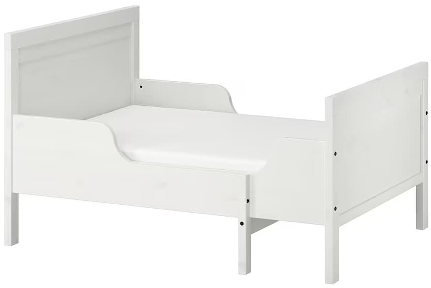 Pat copii IKEA Sundvik cu somiera 80x200 Alb