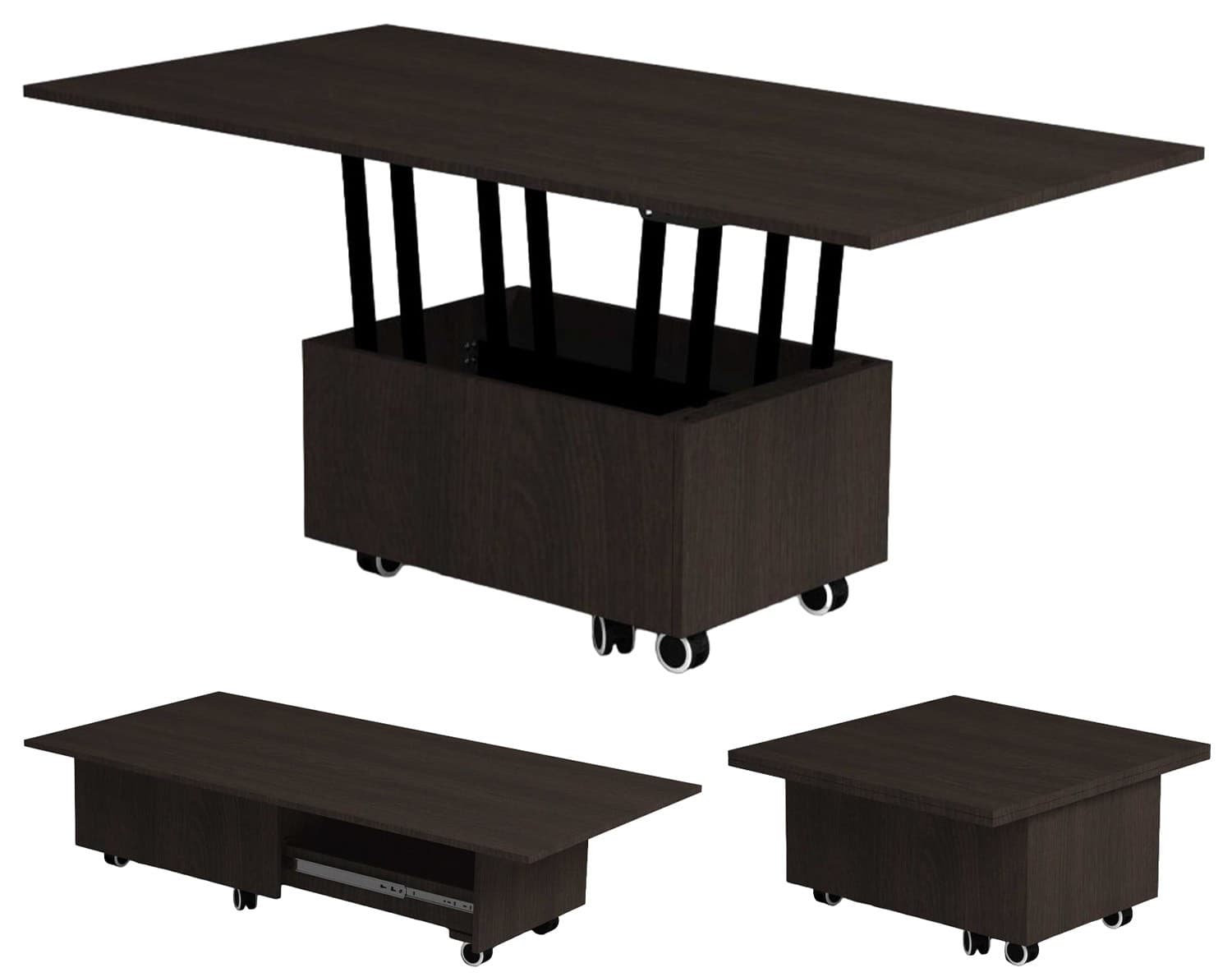 Masa Flat Tabloid 3in1 Black