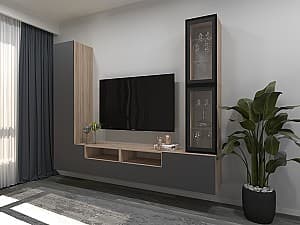 Living Arta Mobilei Gray G12 Sonoma/Gri, modern