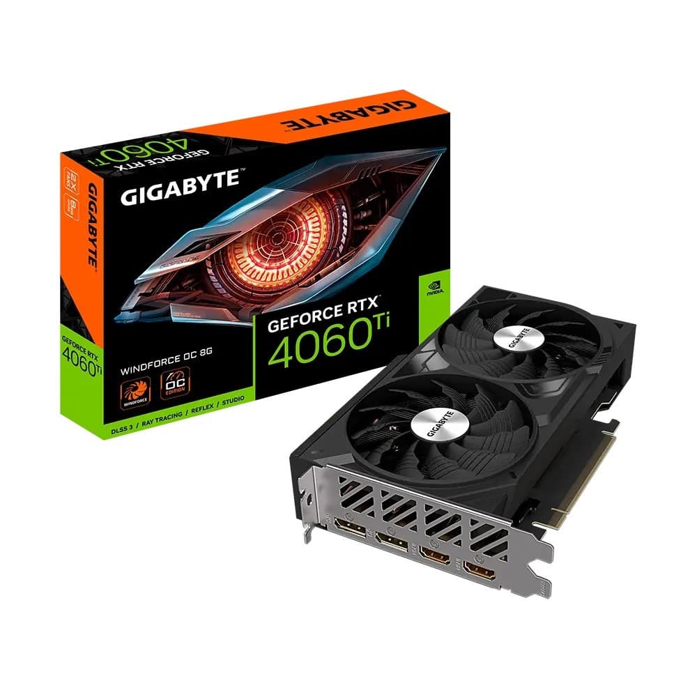 Игровая видеокарта Gigabyte GeForce RTX 4060 Ti WINDFORCE OC 8G