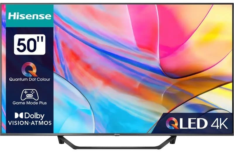 Televizor Hisense 50A7KQ, Smart TV, 4K Ultra HD, 50 inch (127 cm), QLED, 3840x2160, VIDAA, Wi-Fi