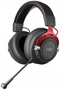 Игровые наушники AOC GH401 Black/Red