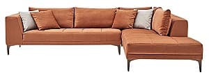 Canapea de colt Dogtas LUCCA PLUS (290*225 cm) terracotta velvet