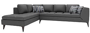 Canapea de colt Dogtas LUCCA PLUS (290*225 cm) dark gray velvet