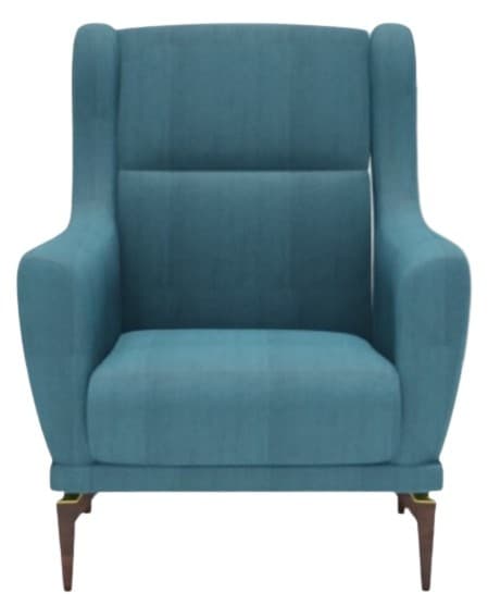 Fotoliu Dogtas FELIS Gray-green-blue velvet