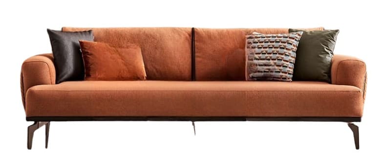 Canapea Dogtas Piero terracotta velvet (240 cm)