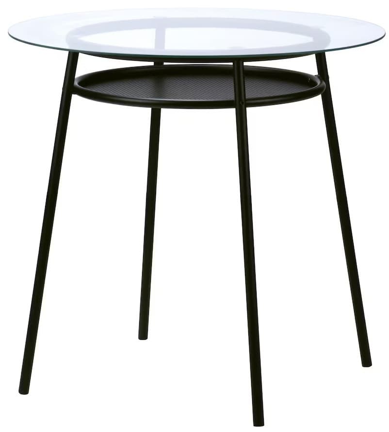 Masa IKEA Allsta Sticla/Metal Negru