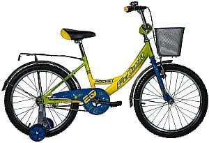 Bicicleta pentru copii Fulger Rocket 20 Galben/Laim