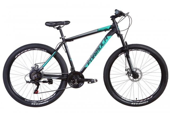 Bicicleta de munte Formula Motion DD 27.5 Black-Turquoise/Gray