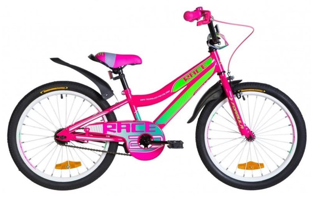 Bicicleta pentru copii Formula Race 20 Pink/Green/Blue
