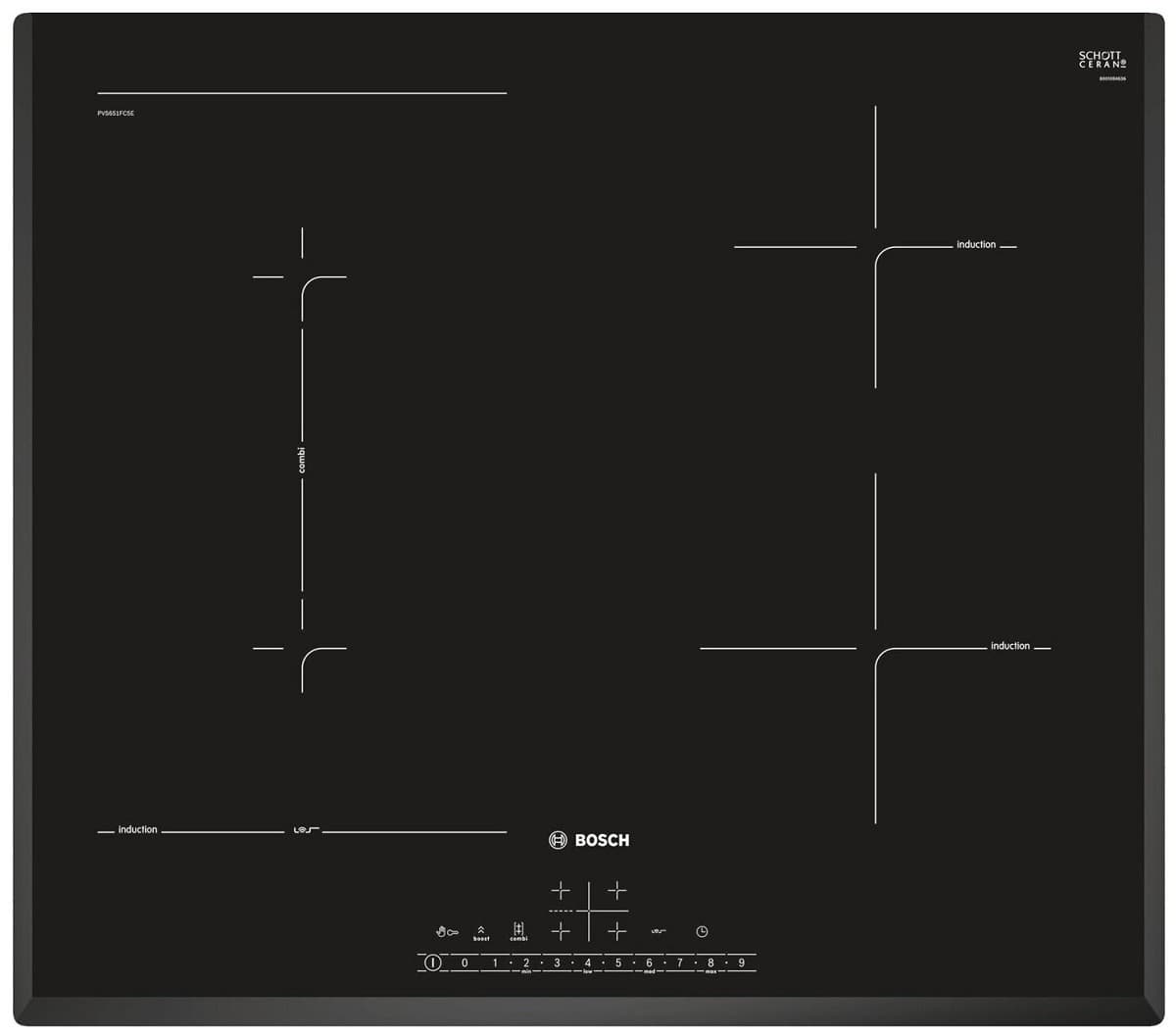 Встраиваемая варочная панель электрическая Bosch PVS651FC5E