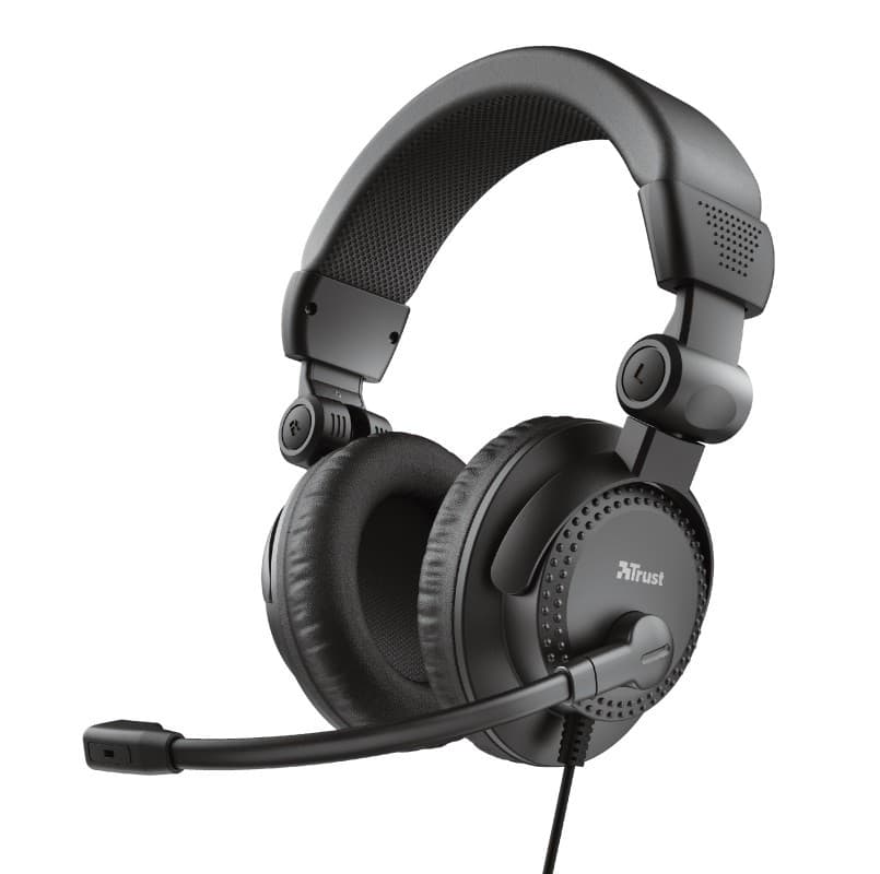 Casti Trust Como Headset Black