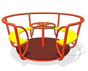 Carusel de exterior PlayPark Carusel 5 locuri cu Volan