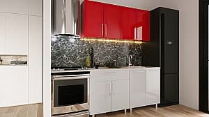 Кухня PS Мини (High Gloss) 1.6 м Red/White