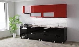 Bucatarie PS Blum (High Gloss) 2.8 m Red/Black