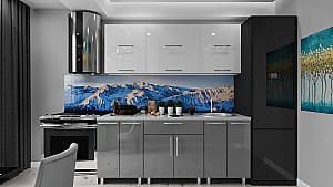 Кухня PS Modern (High Gloss) 1.8m White/Grey