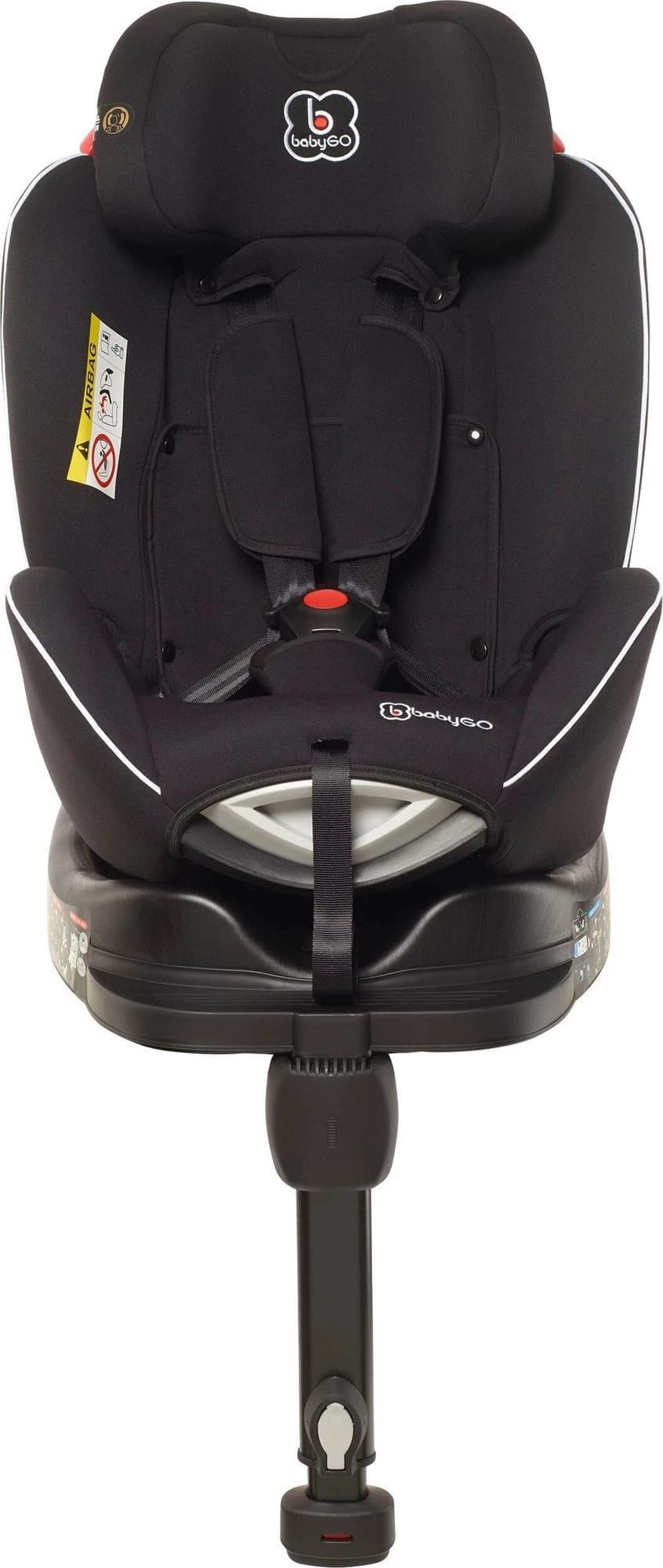 Scaun auto BabyGo Fixleg 360 Black