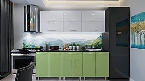 Кухня PS Modern (High Gloss) 1.8m White/Green