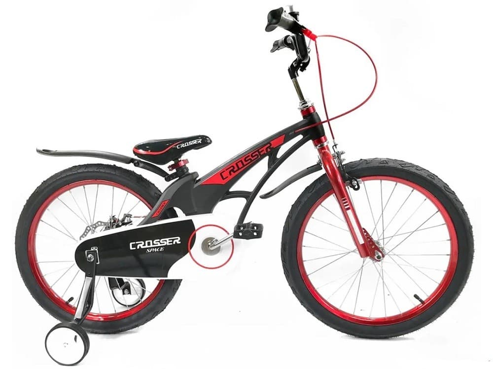 Велосипед для детей Crosser SPACE 20+2 BLACK/RED