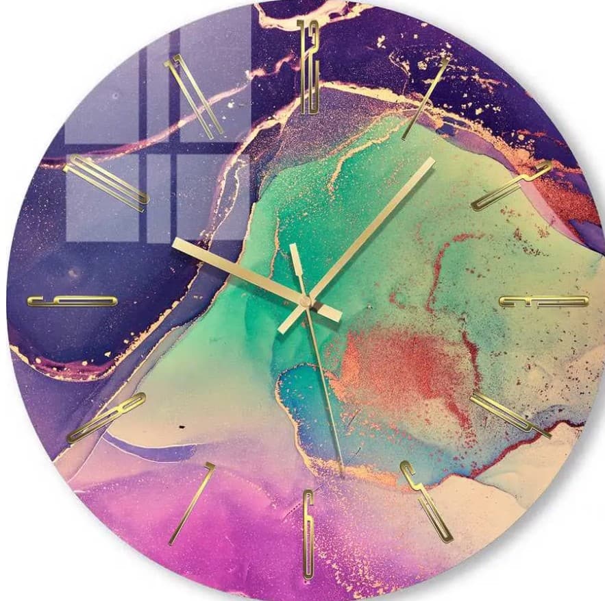 Ceas de perete Foto3D Artă fluidă - artă contemporană