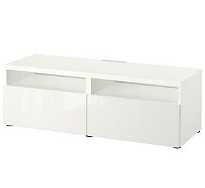 Тумба под ТВ IKEA Besta White /Selsviken glossy white