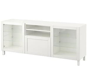 Тумба под ТВ IKEA Besta White Hanviken, Sindvik Hanviken/Stubbarp white bottle 180x42x74 cm