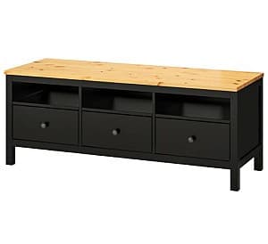 Тумба под ТВ IKEA Hemnes Black Brown / Light Brown 148x47x57 см