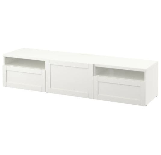 Тумба под ТВ IKEA Besta White Hanviken 180x42x39 см