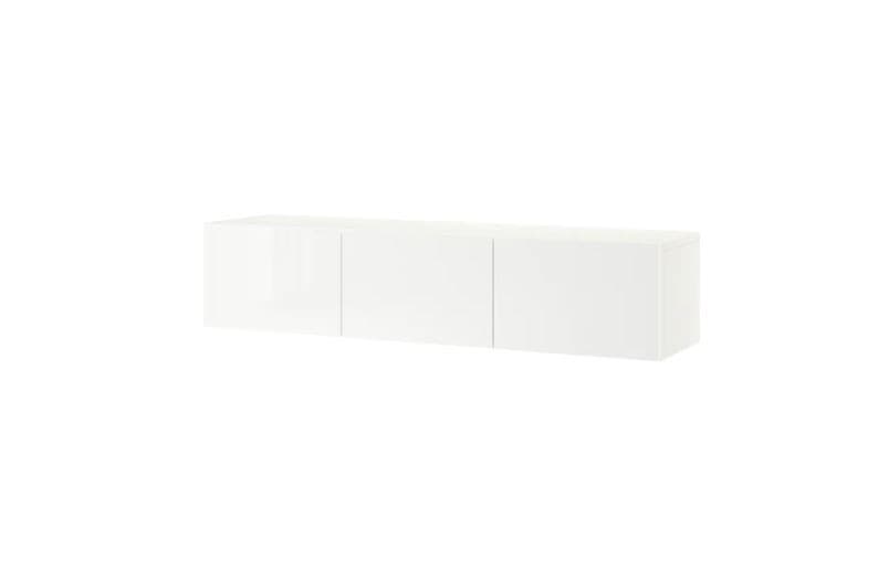 Тумба под ТВ IKEA Besta white / Selsviken white glossy 180x42x38 см