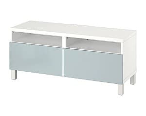 Тумба под ТВ IKEA Besta White/Selsviken/Stubbarp light gray-Blue