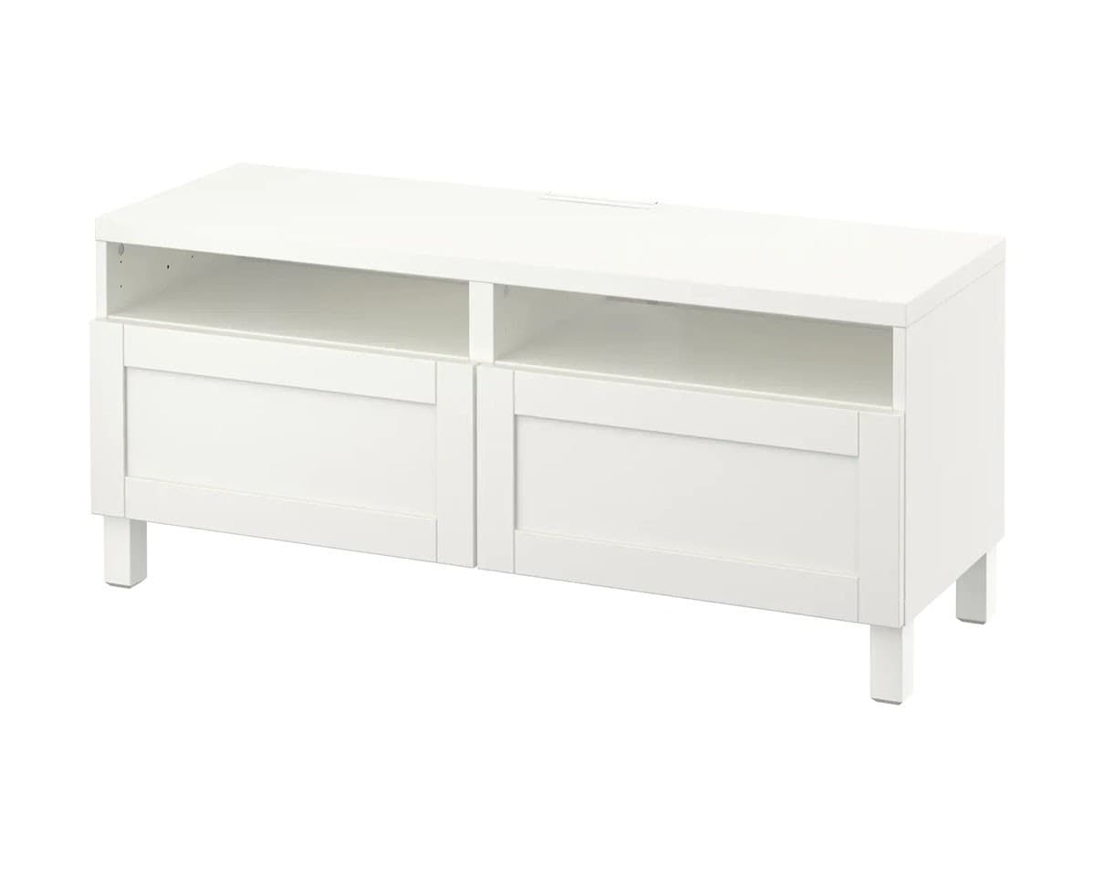 Comoda TV IKEA Besta White/Hanviken/Stubbarp white