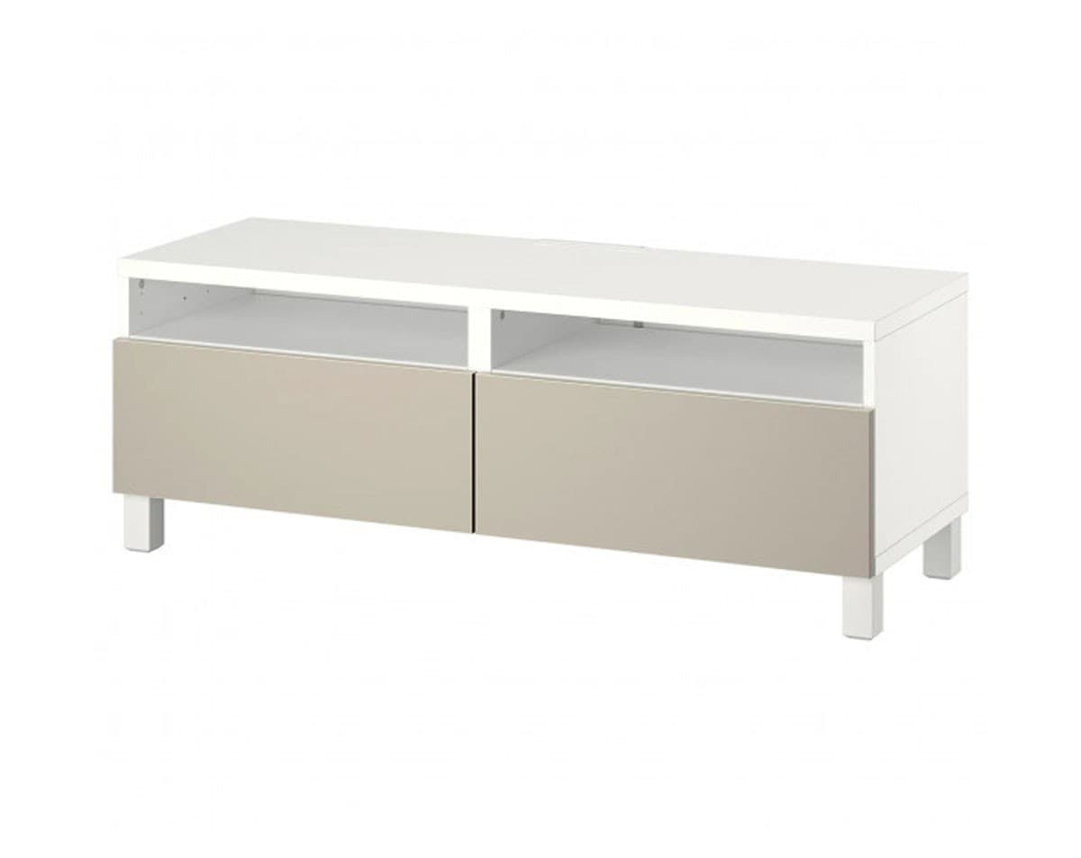 Тумба под ТВ IKEA Besta White/Lappviken/Stubbarp light gray / Beige