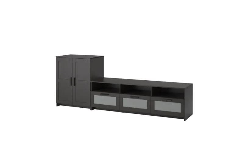 Тумба под ТВ IKEA Brimnes Black 258x41x95 см