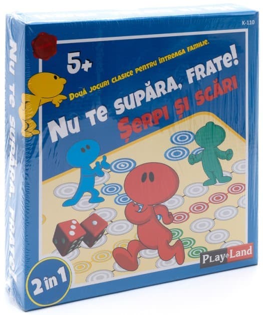 Joc de masa Play Land "Nu te supăra, frate! Șerpi și scări" RO