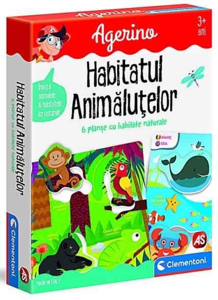 Настольная игра Clementoni Где живут животные RO