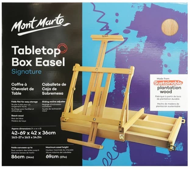 Мольберт Mont Marte с ящиком Brush Box Easel