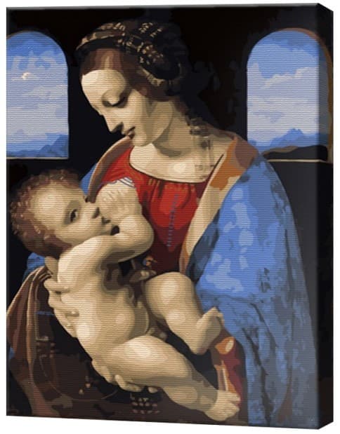 Tablou pe numere Art Gallery Madonna Litta. Da Vinci, 40х50 cm