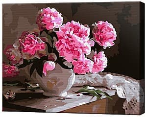 Tablou pe numere Art Gallery Buchet de bujori roz, 30х40 cm
