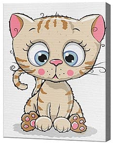 Tablou pe numere Art Gallery Motanaș maro 20х30 cm