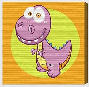Tablou pe numere Art Gallery Micul dinozaur 20х20 cm