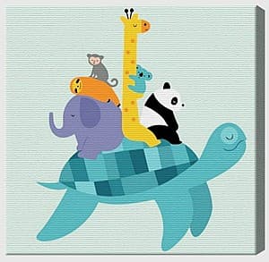 Tablou pe numere Art Gallery Animale prieteni 20х20 cm