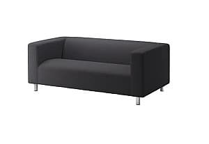 Диван IKEA klippan Kabusa dark grey (стальные ножки)