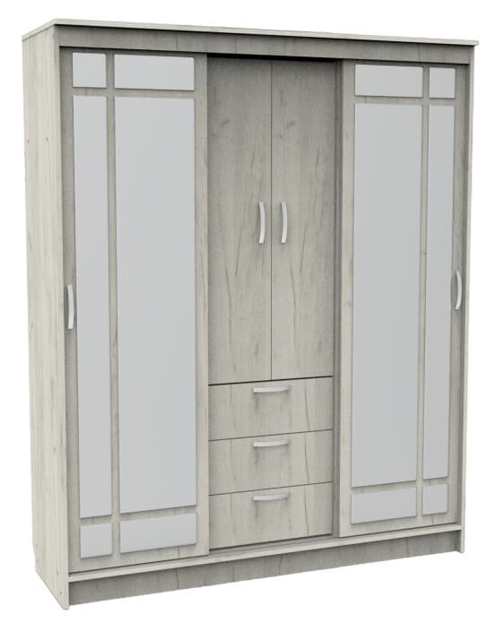 Dulap-Cupe ML Mobila Diplomat 1700 stejar craft alb