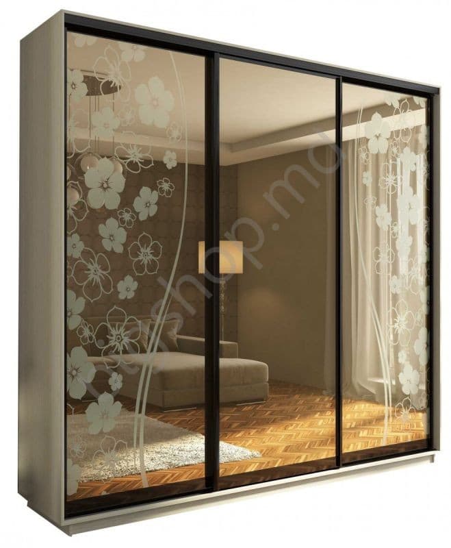 Dulap-Cupe Confort-NV 3D Sablare pe bronz (230x45cm)