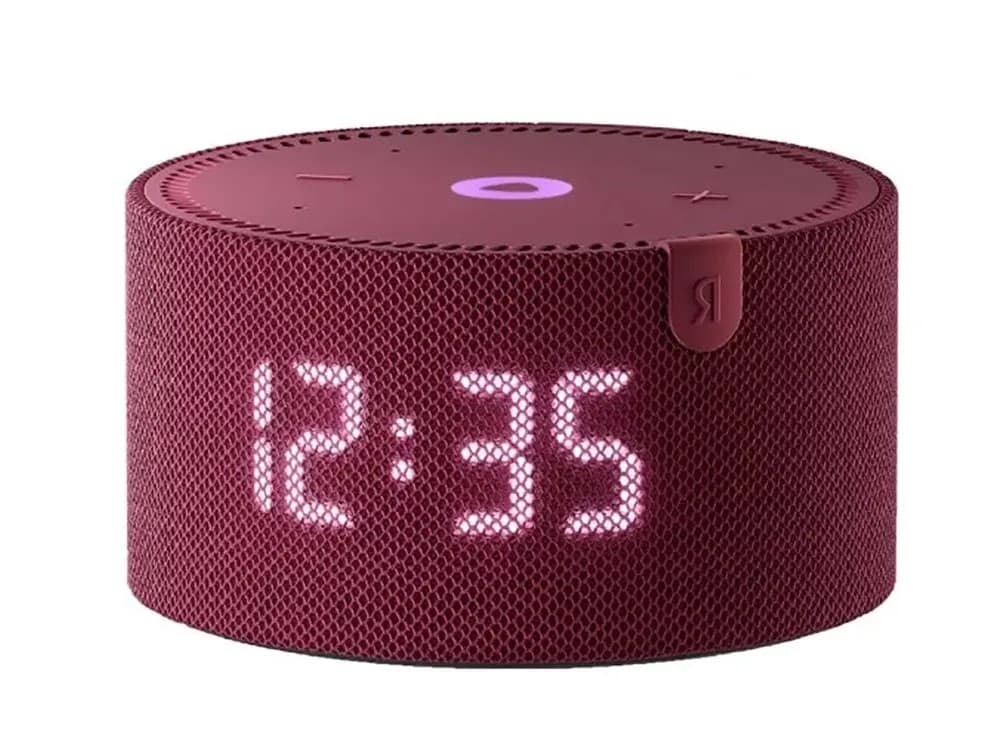 Умная колонка Yandex Station mini Red with clock (YNDX-00020R)